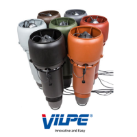 Dakpijp ventilator- VILPE serie-DE WIT ventilatoren